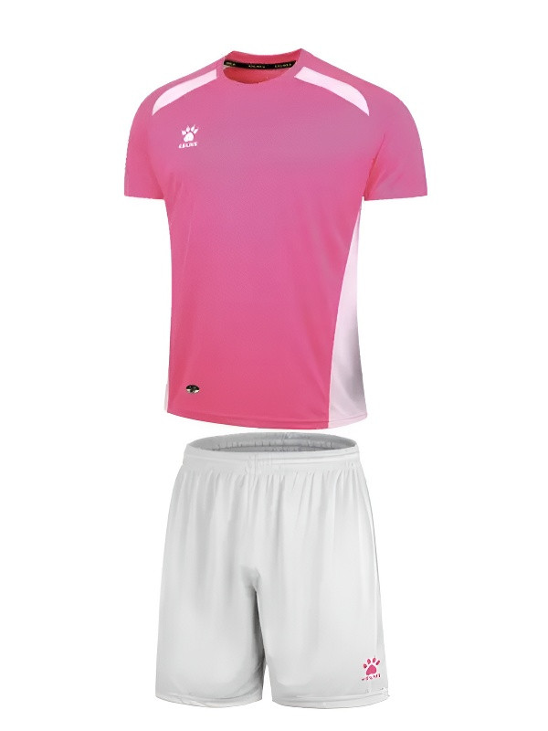 Детская футбольная форма KELME Short Sleeve Football Kid Set (Pink/White)