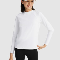 Лонгслив KELME Crew Neck Long-sleeved T-shirt White - Лонгслив KELME Crew Neck Long-sleeved T-shirt White