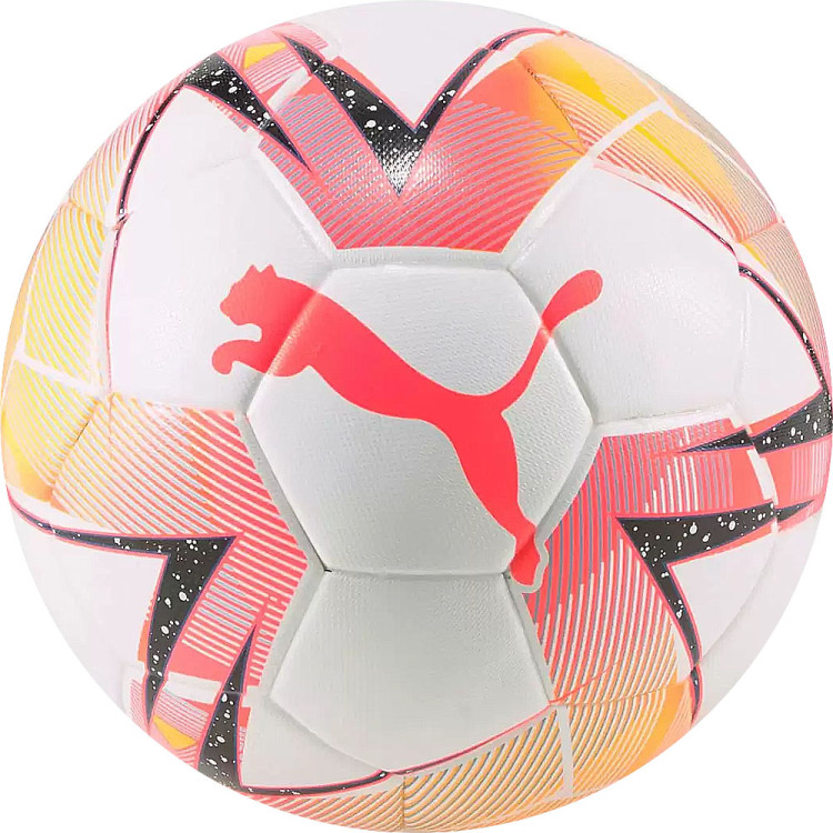 Мяч футзал PUMA Futsal 1, 08376301, р.4, FIFA Quality Pro, 32пан, ПУ, терм.сш, бело-розовый
