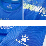 Детская футболка KELME Running Short Sleeve T-Shirt Kid Blue - Детская футболка KELME Running Short Sleeve T-Shirt Kid Blue