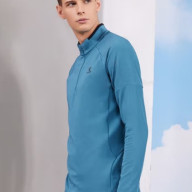 Олимпийка KELME Half Open Long Sleeve T-Shirt Light Blue - Олимпийка KELME Half Open Long Sleeve T-Shirt Light Blue