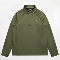 Олимпийка KELME Half Open Long Sleeve T-Shirt Khaki - Олимпийка KELME Half Open Long Sleeve T-Shirt Khaki