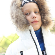 Детский пуховик KELME Boy's Mid-Length Down Jacket White - Детский пуховик KELME Boy's Mid-Length Down Jacket White