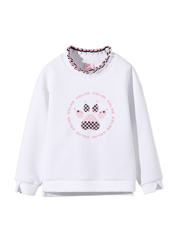 Детский свитшот KELME Girls Knitted Sweater White