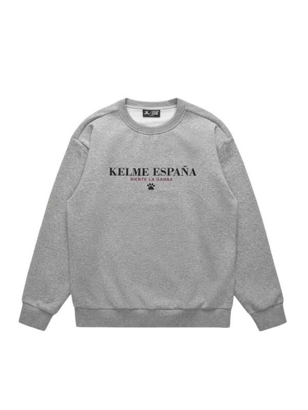 Свитшот KELME Fleece Crew Neck Sweatshirt Grey