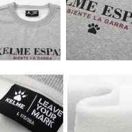 Свитшот KELME Fleece Crew Neck Sweatshirt Grey - Свитшот KELME Fleece Crew Neck Sweatshirt Grey