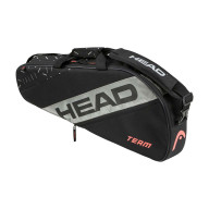 Сумка-чехол HEAD Team Racquet Bag S, 262234-BKCC, с карманом, на 3 тен.ракетки, черный - Сумка-чехол HEAD Team Racquet Bag S, 262234-BKCC, с карманом, на 3 тен.ракетки, черный