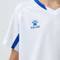 Детская футбольная форма KELME Short-Sleeved Football Suit (White/Blue) - Детская футбольная форма KELME Short-Sleeved Football Suit (White/Blue)