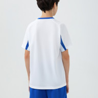 Детская футбольная форма KELME Short-Sleeved Football Suit (White/Blue) - Детская футбольная форма KELME Short-Sleeved Football Suit (White/Blue)