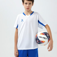 Детская футбольная форма KELME Short-Sleeved Football Suit (White/Blue) - Детская футбольная форма KELME Short-Sleeved Football Suit (White/Blue)