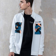 Олимпийка KELME Knitted Coat White - Олимпийка KELME Knitted Coat White