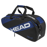Сумка-чехол HEAD Team Racquet Bag M, 262324-BLBK, с карманом, для 6 тен.ракеток, черно-синий - Сумка-чехол HEAD Team Racquet Bag M, 262324-BLBK, с карманом, для 6 тен.ракеток, черно-синий