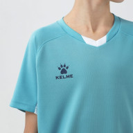 Детская футбольная форма KELME Short-Sleeved Football Suit (Light Blue/Dark Blue) - Детская футбольная форма KELME Short-Sleeved Football Suit (Light Blue/Dark Blue)