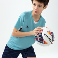 Детская футбольная форма KELME Short-Sleeved Football Suit (Light Blue/Dark Blue) - Детская футбольная форма KELME Short-Sleeved Football Suit (Light Blue/Dark Blue)