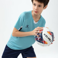 Детская футбольная форма KELME Short-Sleeved Football Suit (Light Blue/Dark Blue) - Детская футбольная форма KELME Short-Sleeved Football Suit (Light Blue/Dark Blue)