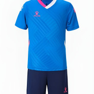 Детская футбольная форма KELME Short-Sleeved Football Suit (Blue/Dark Blue) - Детская футбольная форма KELME Short-Sleeved Football Suit (Blue/Dark Blue)