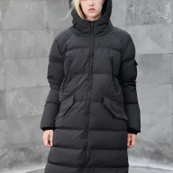 Пуховик KELME Women's Mid-Length Down Jacket Black - Пуховик KELME Women's Mid-Length Down Jacket Black