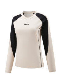 Лонгслив KELME Crew Neck Long-Sleeved T-Shirt (Beige/Black)