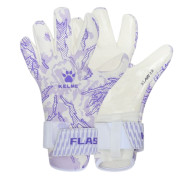 Вратарские перчатки KELME Match-level Goalkeeper Gloves (White/Violet) - Вратарские перчатки KELME Match-level Goalkeeper Gloves (White/Violet)