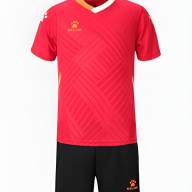 Детская футбольная форма KELME Short-Sleeved Football Suit (Red/Black) - Детская футбольная форма KELME Short-Sleeved Football Suit (Red/Black)