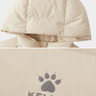 Пуховик KELME Lightweight Hooded Down Jacket Beige - Пуховик KELME Lightweight Hooded Down Jacket Beige