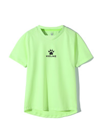 Детская футболка KELME Boys Short Sleeve T-Shirt (Light Green/Green)
