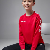 Детский свитшот KELME Knitted Round Neck Sweater Red - Детский свитшот KELME Knitted Round Neck Sweater Red