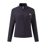 Олимпийка KELME Stand-up Collar Fleece-lined Knit Cardigan Dark Blue - Олимпийка KELME Stand-up Collar Fleece-lined Knit Cardigan Dark Blue