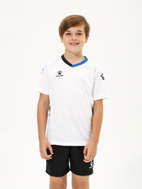 Детская футбольная форма KELME Short-Sleeved Football Suit (White/Black)