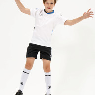 Детская футбольная форма KELME Short-Sleeved Football Suit (White/Black) - Детская футбольная форма KELME Short-Sleeved Football Suit (White/Black)