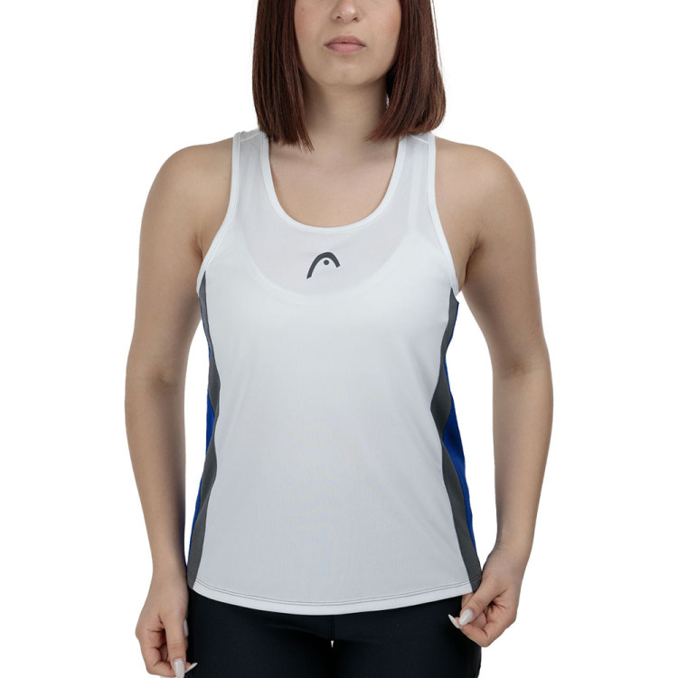 Майка жен. HEAD Club 25 Tech Tank Top W 814735-RoWH-XS, р.XS, полиэстер, белый