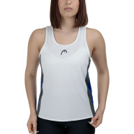 Майка жен. HEAD Club 25 Tech Tank Top W 814735-RoWH-XS, р.XS, полиэстер, белый - Майка жен. HEAD Club 25 Tech Tank Top W 814735-RoWH-XS, р.XS, полиэстер, белый
