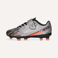 БЕЗ УПАКОВКИ Бутсы футбольные JOGEL Rapido FG Silver/black, детский - БЕЗ УПАКОВКИ Бутсы футбольные JOGEL Rapido FG Silver/black, детский