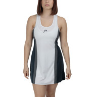 Платье HEAD Club 25 Dress W 814745-NVWH-XS, р.XS, 85% полиэстер 15% эластан, белый - Платье HEAD Club 25 Dress W 814745-NVWH-XS, р.XS, 85% полиэстер 15% эластан, белый