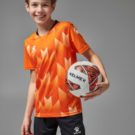 Детская футбольная форма KELME Short-Sleeved Football Suit (Orange/Black) - Детская футбольная форма KELME Short-Sleeved Football Suit (Orange/Black)