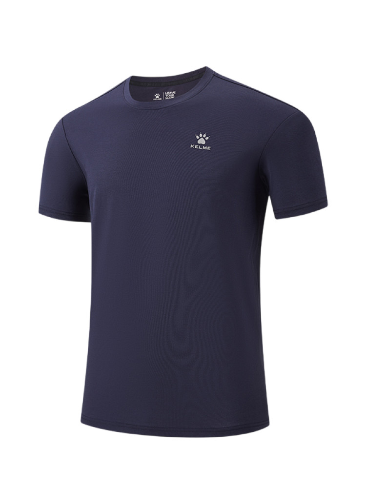 Футболка KELME Crew Neck Short-Sleeved T-Shirt Dark Blue