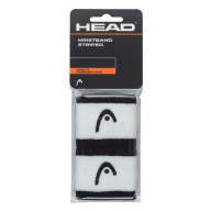 Напульсники HEAD 2,5" stripped, 285865-BKWH, ширина 7см, 90% нейлон, 10% эластан, пара, бело-черный - Напульсники HEAD 2,5" stripped, 285865-BKWH, ширина 7см, 90% нейлон, 10% эластан, пара, бело-черный