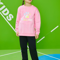 Детский свитшот KELME Round Neck Sweater Pink - Детский свитшот KELME Round Neck Sweater Pink