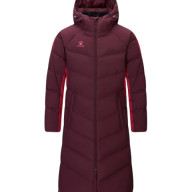 Пуховик KELME Long Down Jacket Burgundy - Пуховик KELME Long Down Jacket Burgundy