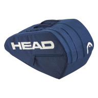 Сумка-чехол HEAD Base Padel Bag M, 261365-NY, с карманом, на 3 ракетки для падела, темно-синий - Сумка-чехол HEAD Base Padel Bag M, 261365-NY, с карманом, на 3 ракетки для падела, темно-синий