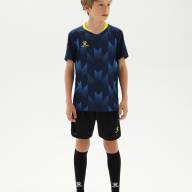 Детская футбольная форма KELME Short-Sleeved Football Suit (Dark Blue/Black) - Детская футбольная форма KELME Short-Sleeved Football Suit (Dark Blue/Black)