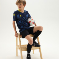 Детская футбольная форма KELME Short-Sleeved Football Suit (Dark Blue/Black) - Детская футбольная форма KELME Short-Sleeved Football Suit (Dark Blue/Black)