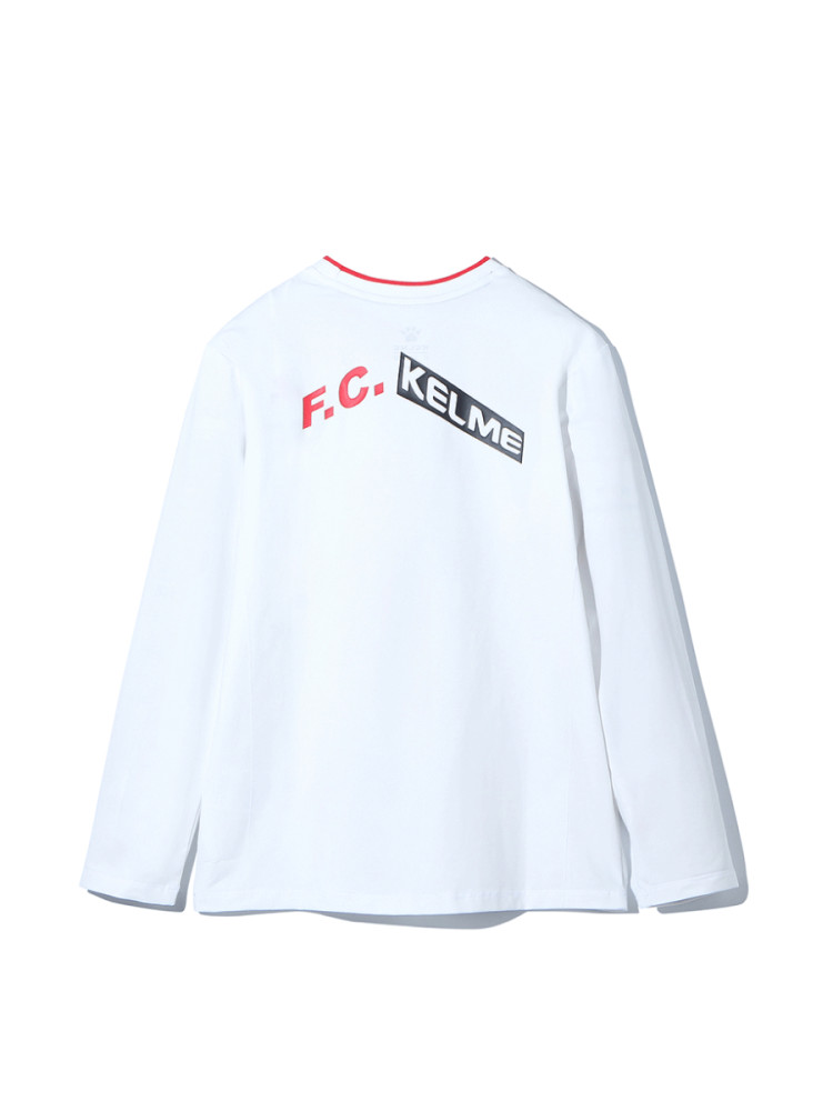 Детский лонгслив KELME Boys Long Sleeve T-Shirt White