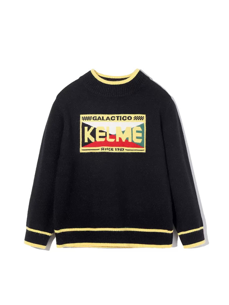 Детский свитшот KELME Boys Half Turtleneck Sweater Black