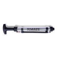 Насос TORRES двойного действия, SS5019, 20 см., алюминий, гибкий шланг, игла (5 мм), серебр. - Насос TORRES двойного действия, SS5019, 20 см., алюминий, гибкий шланг, игла (5 мм), серебр.