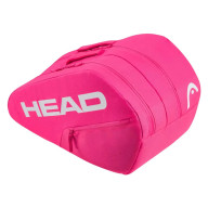 Сумка-чехол HEAD Base Padel Bag M, 261406-PK, с карманом, на 3 ракетки для падела, розовый - Сумка-чехол HEAD Base Padel Bag M, 261406-PK, с карманом, на 3 ракетки для падела, розовый