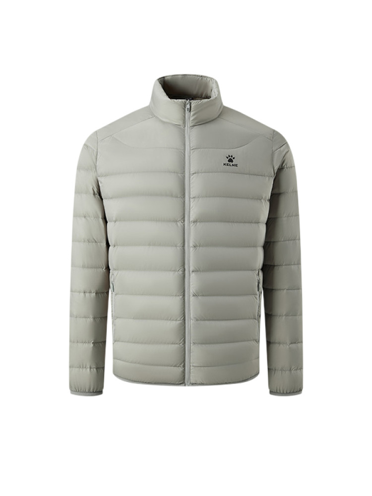 Пуховик KELME Lightweight Stand-up Collar Down Jacket Green