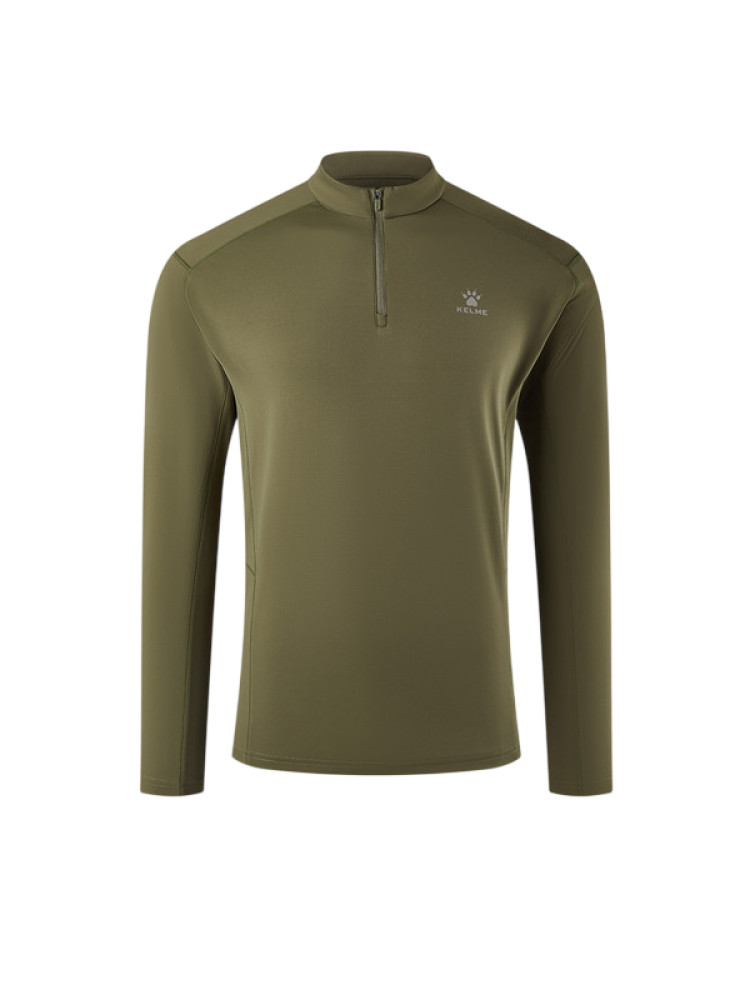 Лонгслив KELME Half-open Long-sleeved T-shirt Khaki