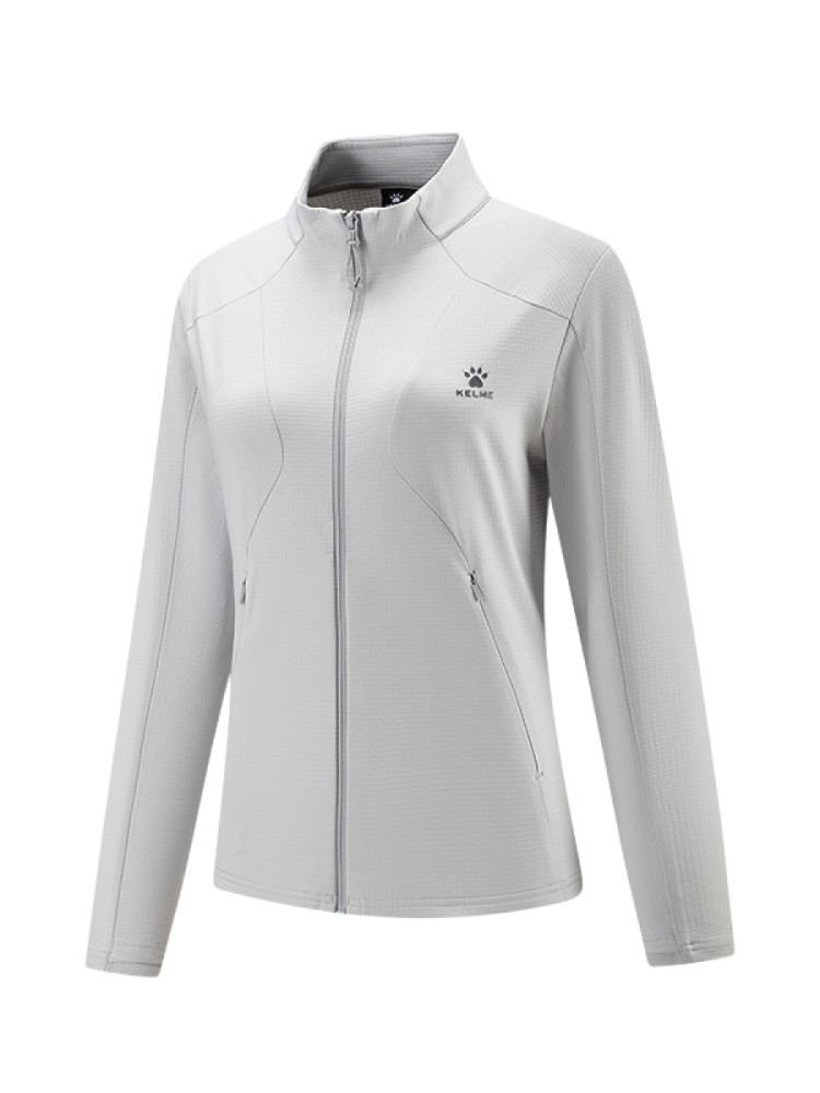 Толстовка KELME Stand-Up Collar Knit Cardigan Grey