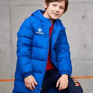 Детский пуховик KELME Children's Long Down Jacket Blue - Детский пуховик KELME Children's Long Down Jacket Blue